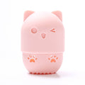 Cute Sponge Drying Holder Soft Silicone Beauty Make up Egg Stand Cosmetics Blender Case Sponges Makeup Rack Powder Puff Holder