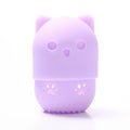 Cute Sponge Drying Holder Soft Silicone Beauty Make up Egg Stand Cosmetics Blender Case Sponges Makeup Rack Powder Puff Holder