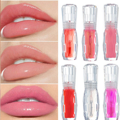 Liquid Tint Lip Gloss Glitter Cosmetic Beauty Plumper Lips Makeup Lipgloss Red Long Lasting Moisturizer Lipstick Clear Lip Gloss