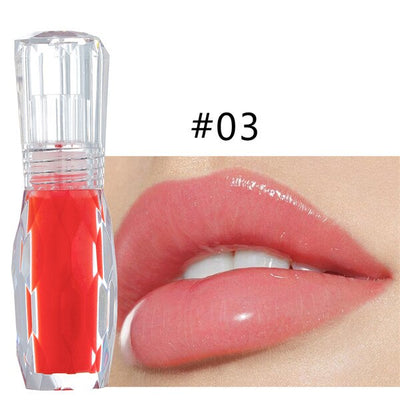 Liquid Tint Lip Gloss Glitter Cosmetic Beauty Plumper Lips Makeup Lipgloss Red Long Lasting Moisturizer Lipstick Clear Lip Gloss