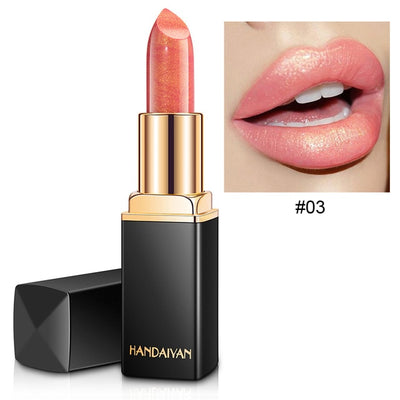 Professional Lipstick Makeup Waterproof Long Lasting Pearlescent Lip Sticks Pigment Nude Pink Red Luxury Cosmetics for Lips