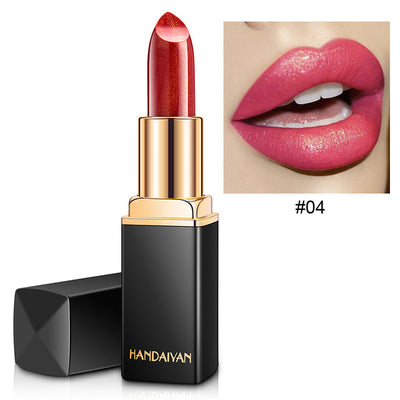 Professional Lipstick Makeup Waterproof Long Lasting Pearlescent Lip Sticks Pigment Nude Pink Red Luxury Cosmetics for Lips