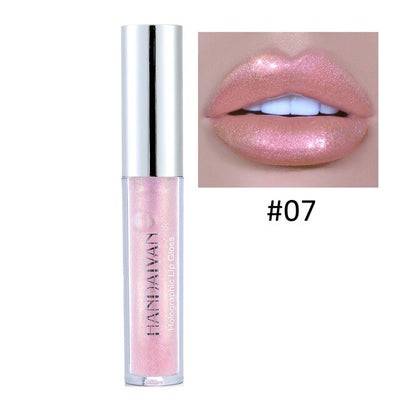 Matte Crystal Lip Gloss Glow Holographic Tint Liquid Lipgloss for Cosmetics Tattoo Lipstick Beauty Makeup Glitter Matt Lip Gloss