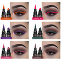 12 Color Seal Eyeliner Stamp Pencil Waterproof Long Lasting Natural Eye Liner Matte Liquid Eyes Makeup Eyeliner Eye Pencil Stamp