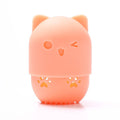 Cute Sponge Drying Holder Soft Silicone Beauty Make up Egg Stand  Cosmetics Blender Case Sponges Makeup Rack Powder Puff Holder