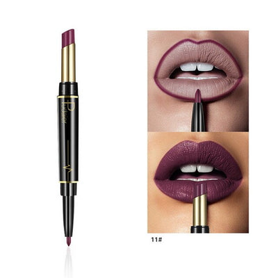 Pudaier Waterproof Matte Lipstick Makeup Double-ended Long Lasting Lip Liner Lipsticks Brand Batom Mate Red Nude Lipliner Pencil