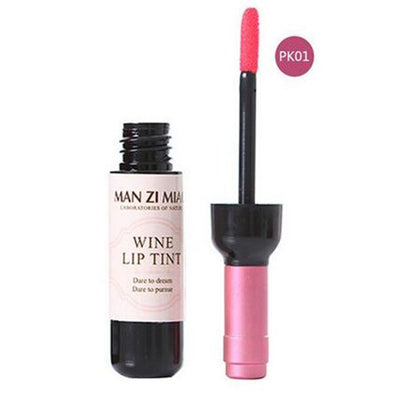 Wine Red Lip Tint Korean Style Baby Pink Lip For Women Makeup Liquid Lipstick Lip gloss Red Lips Wine Shape Cosmetics Lipgloss