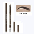 5 Color Double Ended Eyebrow Pencil Waterproof Long Lasting No Blooming Rotatable Triangle Eye Brow Tattoo Pen