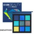 9 Color Glitter Eyeshadow Palette Pressed Shimmer Matte Eye Shadow Blue Green MakeUp Longlasting Eye Palette For Beauty Cosmetic