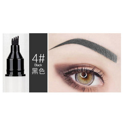 Micro Eyebrow Eyeliner Marker Pencil Double-head Liquid Eye Liner Brow Thin Pen Waterproof Tattoo Eyebrows Eyeliners Makeup Sets