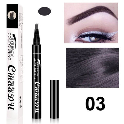 4 Head Eyebrow Enhancer Pencil Henna Professional Tint for Eyebrows Shade Microblading Brushes Eyebrow Tattoo Pen Makeup Tools