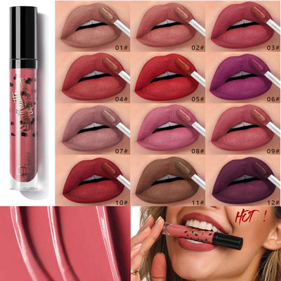 New Lip Gloss Nude Liquid Matte Lipstick Matte Makeup Red Lip Stick Matte Long Lasting Tint Lipgloss Mate Base Cosmetic For Lips