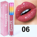 Diamond Shiny Makeup Lip Gloss Matte Chameleon Metal Lip Gloss Liquid Lipstick Waterproof Long Lasting Pink Female Lipstick