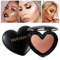 Beauty Makeup Love Highlighter Face Contouring Shimmer Illuminator Cosmetics Pressed Powder Highlight Palette Brighten Face Skin