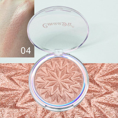 Makeup Highlighter Face illuminator Cosmetic High Gloss Shimmer Shine Brown Powder Palette Bronzer Make up Powder Repair Pallet