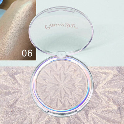 Makeup Highlighter Face illuminator Cosmetic High Gloss Shimmer Shine Brown Powder Palette Bronzer Make up Powder Repair Pallet