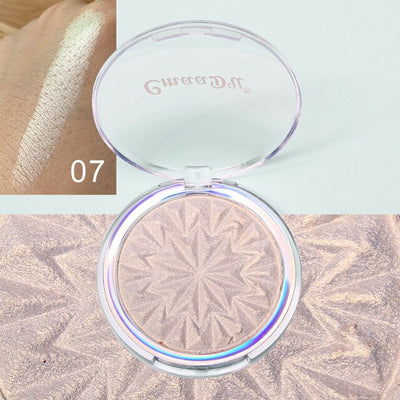 Makeup Highlighter Face illuminator Cosmetic High Gloss Shimmer Shine Brown Powder Palette Bronzer Make up Powder Repair Pallet