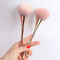 Rose Gold Powder Blush Brush Large Cosmetic Face Make Up Brushes Foundation Facial Brush Woman Professional Makeup Brushes Tools