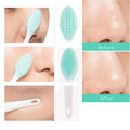 1pcs Silicone Wash Face Exfoliating Brushes Nose Blackhead Removal Brush Soft Daily Facial Cleaning Brush for Women Girls Tools