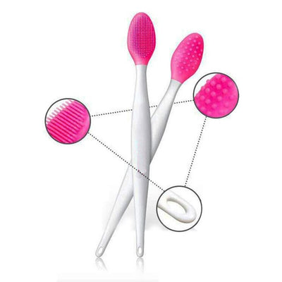 1pcs Silicone Wash Face Exfoliating Brushes Nose Blackhead Removal Brush Soft Daily Facial Cleaning Brush for Women Girls Tools