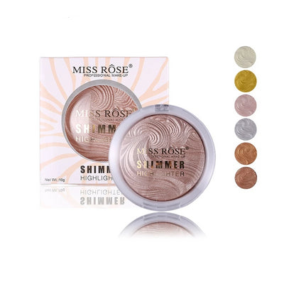 Fashion Highlighter Makeup Shimmer Powder Highlighter Palette Base Illuminator Highlight Face Contour Golden Bronzer Glow Kit